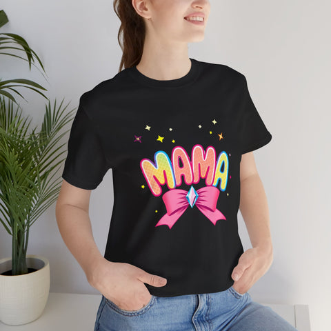 MAMA Pastel Bow Sparkle T-Shirt